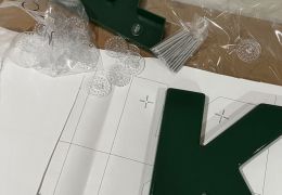 Plastic Letters 12"h